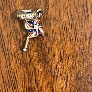 American pinwheel dangle charm